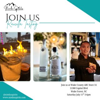 🥃Exceptional spirits aren’t found.
They’re discovered.
➖➖➖➖➖➖➖➖➖➖➖➖➖➖➖➖➖
Join Nimba Spirits this Saturday for a complimentary tasting featuring two authentic expressions of Raicilla from Jalisco, Mexico.

⛰️Pequeña Raíz — Raicilla de la sierra 

🌊Alicantes — Raicilla de la costa

Two regions. Two traditions. One remarkable spirit.
➖➖➖➖➖➖➖➖➖➖➖➖➖➖➖➖➖

🗓️ Saturday, July 11, 2026

⏰3:00 PM to 6:00 PM

📍Wake County ABC Store 14

Come discover what lies beyond tequila and mezcal.

Tag someone who needs to try Raicilla.

#nimbaspirits #craftspirits #explorepage