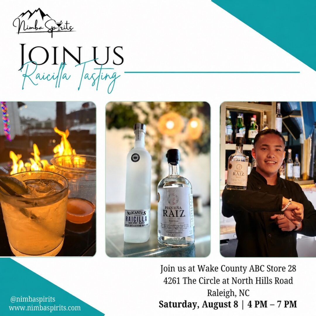 🥃Exceptional spirits aren’t found.
They’re discovered.

Join Nimba Spirits this Saturday for a complimentary tasting featuring two authentic expressions of Raicilla from Jalisco, Mexico.

⛰️Pequeña Raíz — Raicilla de la sierra 
🌊Alicantes — Raicilla de la costa

🗓️ Saturday, August 8, 2026

⏰ 4:00 PM - 7:00 PM

📍 4261 The Circle at N. Hills Rd.

Two regions. Two traditions. One remarkable spirit.

🥂Come discover what lies beyond tequila and mezcal.

Tag someone who needs to try Raicilla.

#nimbaspirits #craftspirits #explorepage
